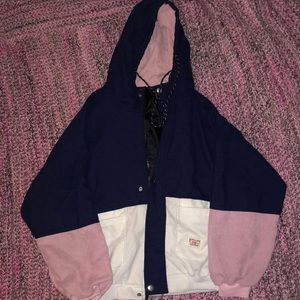 oversized puffer school jacket